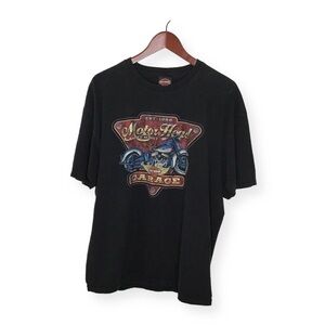 Harley Davidson Graphic Black Short Sleeve T-Shirt Size XLarge.